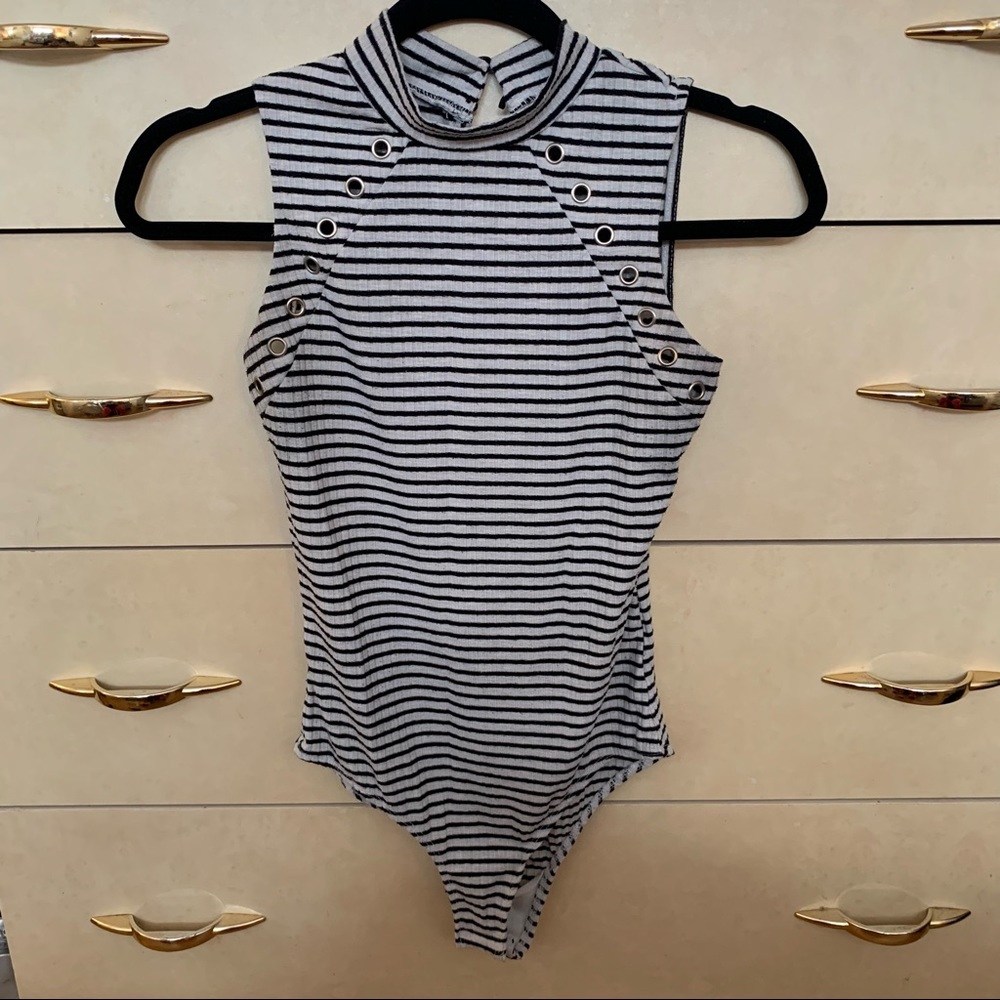 High neck bodysuit